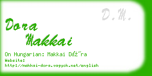 dora makkai business card